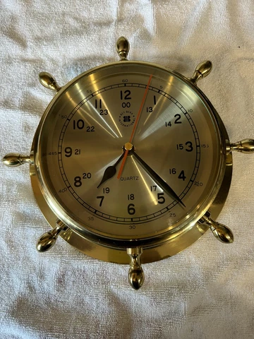 Vintage Bey Berk Brass Wall Clock Cover