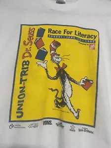 Vintage 90s Dr Suess Home Depot 1995 Promo Reading Single Stitch XL Shirt FOTL - Picture 1 of 7