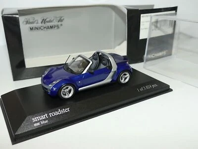 SMART ROADSTER 2003 Bleu MINICHAMPS 1:43 - Photo 1/2