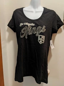 Los Angeles Kings Women's Large Black '47 Short Sleeved Shirt NWT - Picture 1 of 6