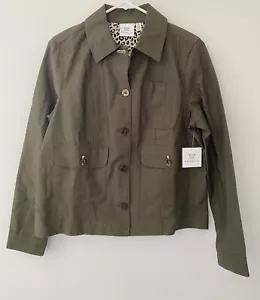 Rafaella Kalamata Jean Button Down Jacket Women’s Medium M NWT $89.50 Outwear - Picture 1 of 12