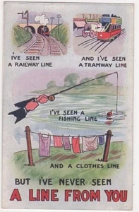 Ich habe noch nie eine Linie von dir gesehen, Philco Comic Postkarte B630 - Bild 1 von 2