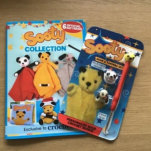 Sooty Collection Patterns And 3.5mm Crochet Hook and Toppers Crochet Patterns - Picture 1 of 8