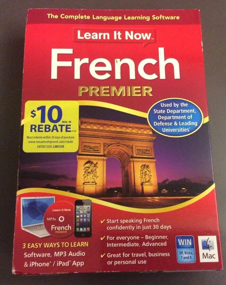 Learn It Now French Premier Software Speak French In 30 Days Win Mac 3 Learning - Image 1 of 4