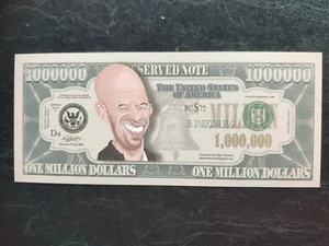 1 Vin Diesel USA US Replica 1 Million Dollar Bill Celebrity Gospel $1,000,000 - Picture 1 of 1