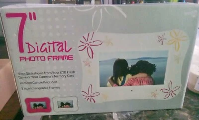 NEXT PLAY 7” Digital Photo Frame REMOTE  & 3 FRAMES - Image 1 of 2