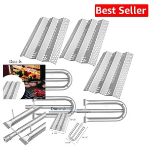 Heavy-Duty 3 Pack Grill Heat Plate & Burner Tube Set for Various Outdoor Grills - Picture 1 of 9