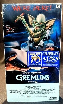 RARE! Gremlins VHS tape factory sealed Warner Home Video 1985 New Rare IGS Ready - Image 1 of 4