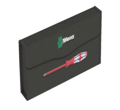 Wera 136525 VDE Stainless Logo Replacement 7 Loop Storage Screwdriver Wallet