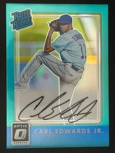 2016 Donruss Optic Rated Rookies Signatures Carl Edwards Jr. #RR-CJ (AU, RC) - Picture 1 of 2