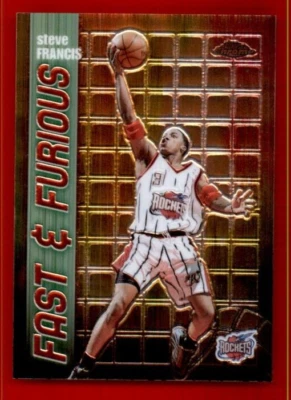 2001-02 Topps Chrome Fast and Furious #FF1 Steve Francis. - Image 1 of 2