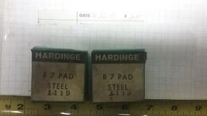 HARDINGE B7 1,119 ZOLL RUNDE STAHL-PADS, 2 STCK. - Bild 1 von 1