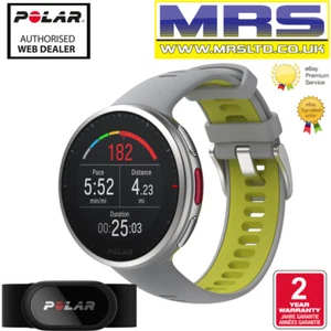 Polar Vantage V2 GPS Watch - Silver/Grey-Lime (with H10 Heart Rate Sensor) - Picture 1 of 12