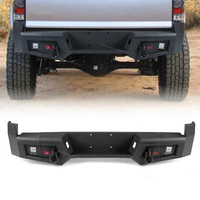 Rear Bumper Fits 2005-2015 Toyota Tacoma w/2 LED Lights D-Rings Foto 1 de 4