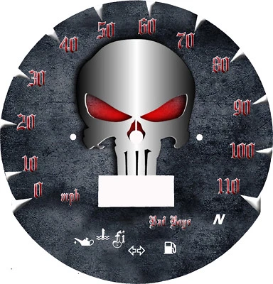  Placa frontal Suzuki Boulevard C50 Big Pun 2005-2009 (MPH o KM/H)    Foto 1 de 3