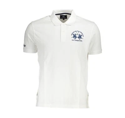 LA MARTINA Polo T-shirt  Bianco New Logo Uomo Tg XL - Immagine 1 di 2