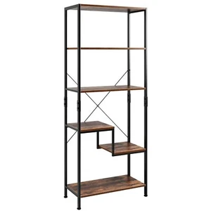 AuAg 6Tier Metal Ladder Shelf Display Rack Plant Stand Storage Shelves Bookshelf - Picture 1 of 7