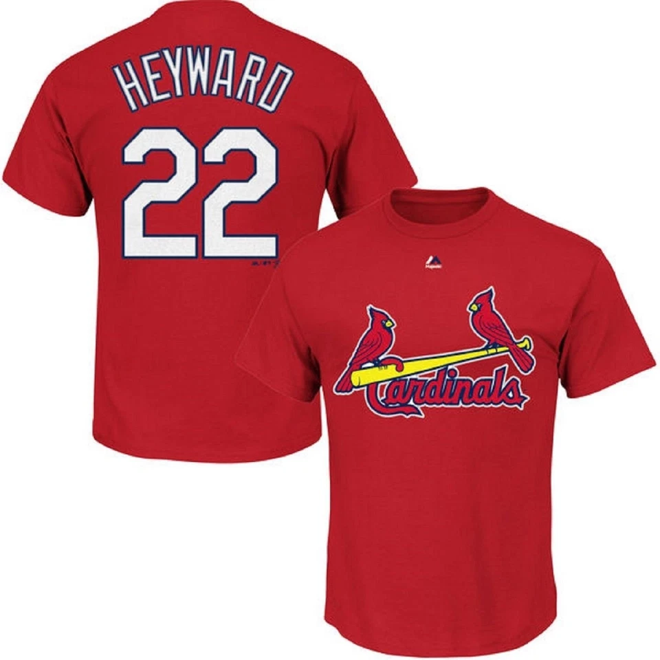 Camisa roja juvenil Majestic Jason Heyward St Louis Cardinals talla M-XL NUEVA CON ETIQUETAS Foto 1 de 1