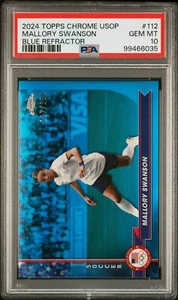 2024 Topps Chrome Mallory Swanson PSA 10 Blue Refractor /150 Team USA Gem Mint - Bild 1 von 1