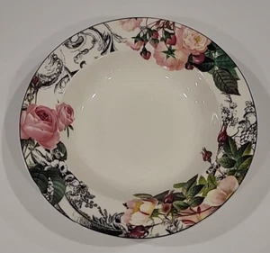 American Atelier Porzellan Rose Toile Blumen 5232 - 9" Rand Suppenschüssel - Bild 1 von 24