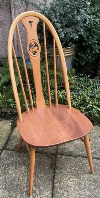 SUPERB MODERN ERCOL SWAN QUAKER DINING CHAIR, VERY CLEAN CONDITION, - Image 1 of 4