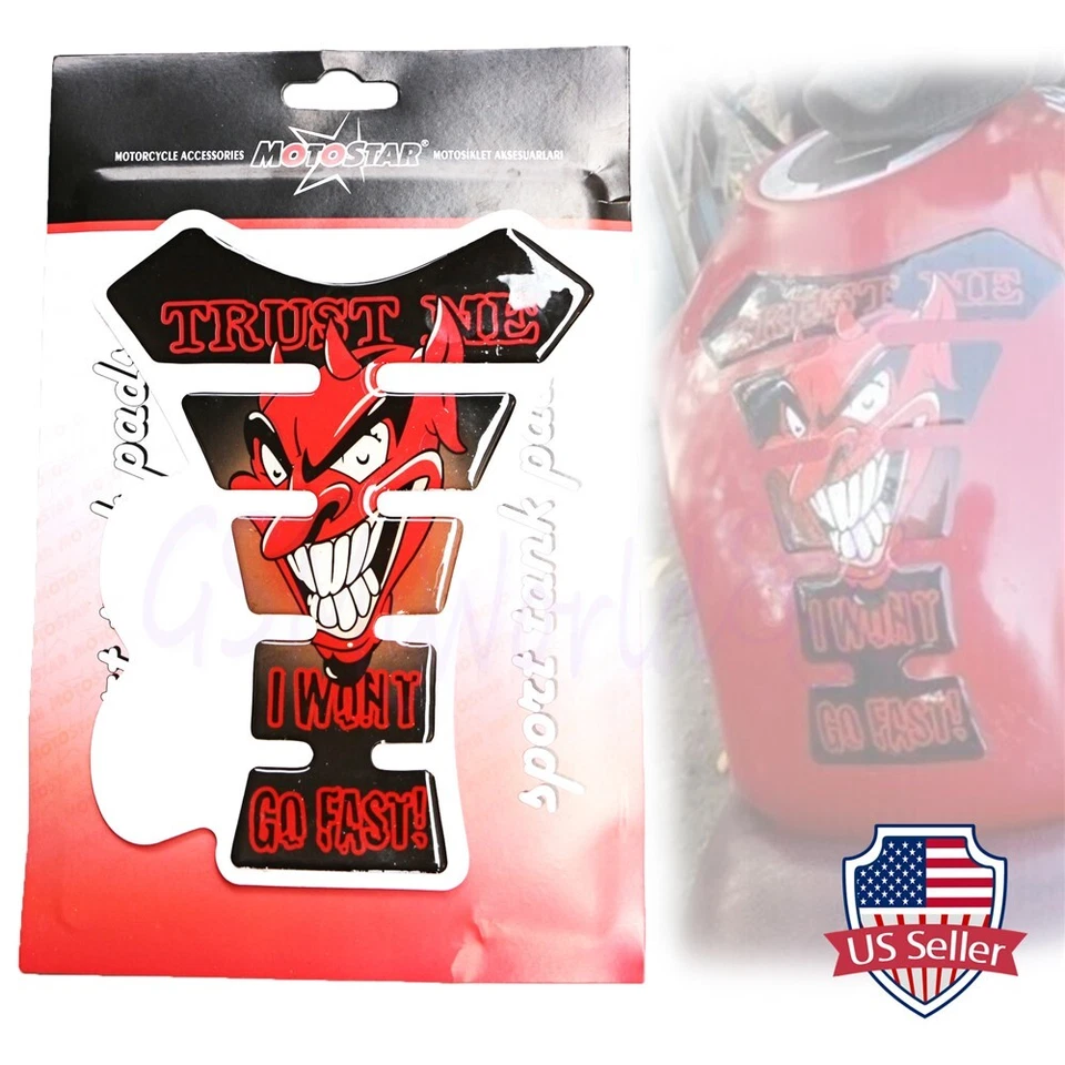 Fuel Tank Decal Pad Gas Cap Sticker Protector Fit For Honda Suzuki Yamaha - Image 1 of 4