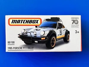 2023 Matchbox 70th Power Grabs SILVER 1985 PORSCHE 911 RALLY CAR - new in box! - Picture 1 of 7