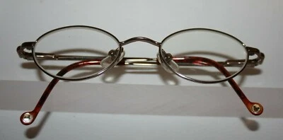 Monturas de gafas Disney para niños plateadas y marrones tortuga de Marchon Foto 1 de 4