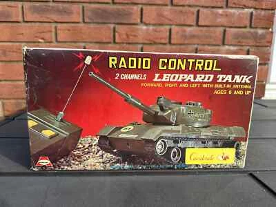 ASAHI Radio Control Leopard Tank In Original Box - Vintage See Description - Image 1 of 4