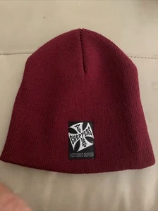 Vintage West Coast Choppers USA Made Beanie Maroon Red Small Or Child’s Head - Picture 1 of 4