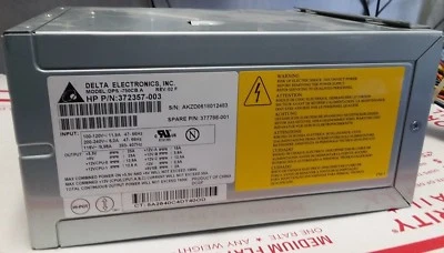 HP 372357-003 DPS-750CB xw9300 Workstation 750W Power Supply 377788-001 #7216 - Image 1 of 4