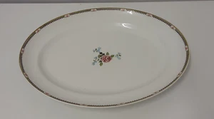 Vintage Floral Myott Son & Co England Oval Sandwich Serving Plate Platter - Picture 1 of 5