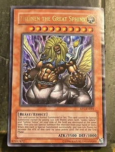 YUGIOH - Theinen the Great Sphinx - Ultra Rare - NM - EP1 ~ See Pics - Picture 1 of 4