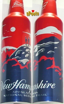 2019 NOVA TRILHA CENA DOS APALACHES HAMPSHIRE BUDWEISER CERVEJA GARRAFA DE ALUMÍNIO-LATA NOVA EM FOLHA - Imagem 1 de 4