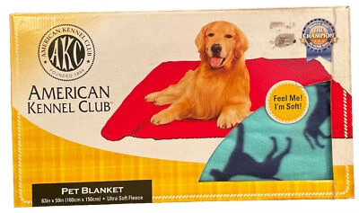 MANTA AMERICAN KENNEL CLUB MASCOTA PERRO ANIMAL MULTICOLOR 63 pulgadas X 59 pulgadas NUEVA EN CAJA NUEVA Foto 1 de 4