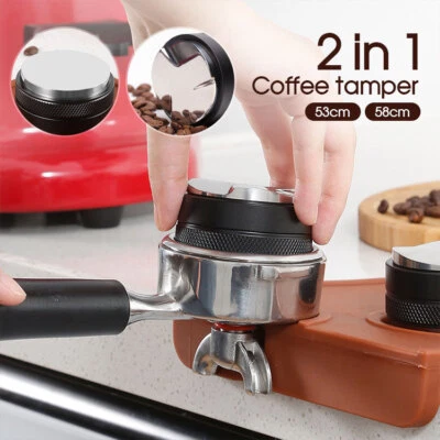 AU 53/58mm Coffee Distributor Tamper Distribution Dual Head Coffee Leveler Tool - image 1 of 4