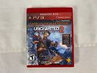 Uncharted 2 Among Thieves Greatest Hits Ps3 Case Cover Art Manual Game Disc