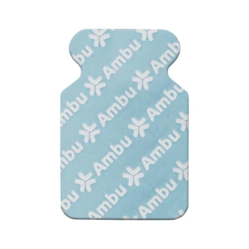 Ambu WhiteSensor 0715M Large size tab electrode with solid gel for 12-lead ECG