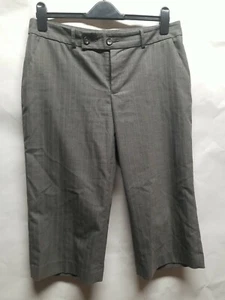 Para mujer Banana Republic pantalones elásticos a rayas grises, talla 10 - Imagen 1 de 3