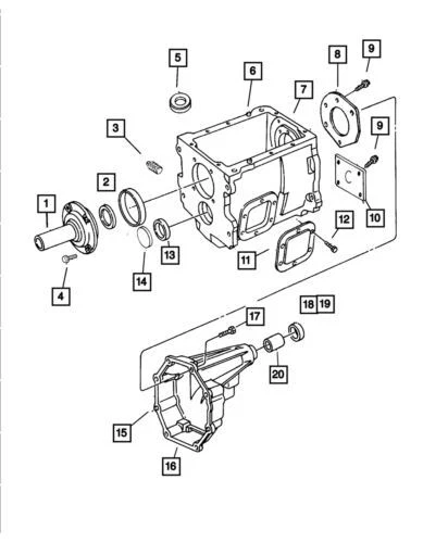 Genuine Mopar 2001-2005 Dodge Ram 2500 Transmission Input Shaft Seal 5012115AA - Image 1 of 1