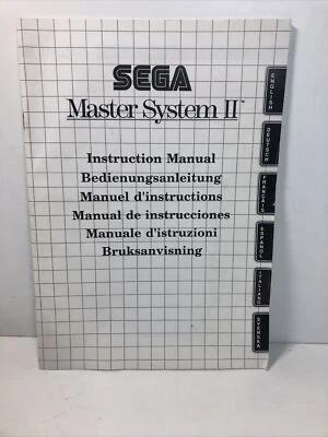 Sega Master System II Instruction Manual Booklet ONLY - Image 1 of 4