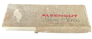 VINTAGE KLEENCUT PINKING SHEARS WITH AUTOMATIC STOP / ORIGINAL BOX - Picture 1 of 5