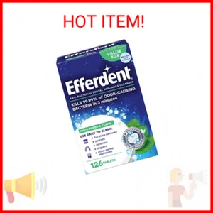 Efferdent Retainer Cleaning Tablets, Denture Cleaning Tablets for Dental Applian - Picture 1 of 2