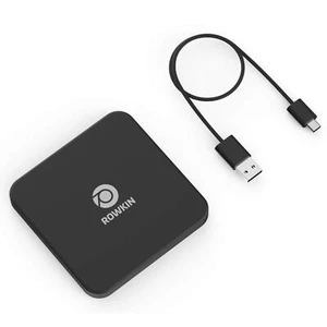 NEW Rowkin Wave Fast USB-C Qi Wireless Charger: Wireless Charging Pad for iPhone - Picture 1 of 4