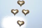 10 x  Brass Heart Stamping Component Jewellery Findings Ltd Edition RB160