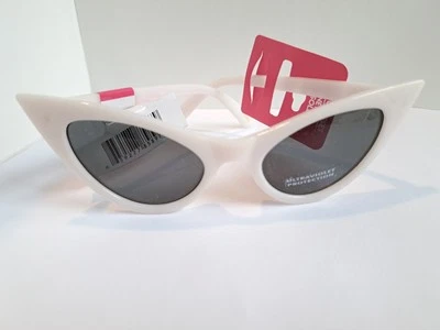 Женский белый Cat глаз солнцезащитные очки классический винтажный стиль новый с Ярлыками  - Изображение 1 из 4