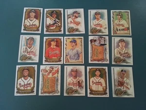 Atlanta Braves-15 Allen & Ginter Card Lot-Aaron, Glavine, Murphy, Acuna Jr- HOF - Picture 1 of 4