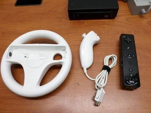 Nintendo Wii Konsole Schwarz RVL-101 (USA), Kabel & Netzteil, Controller - Bild 1 von 15