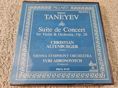 Taneyev- Suite de Concert Barclay Crocker Reel to Reel Tape- Factory Sealed! - Image 1 of 3