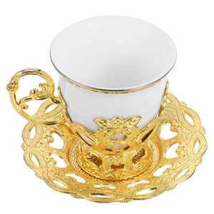 Türkische Tassen Kaffeetassen Mit Untertasse Espresso -Tasse Cappuccino Cup - Bild 1 von 12